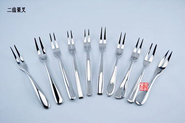 供應銀貂不銹鋼二齒果叉 酒店與西餐的理想選擇